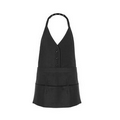 F32 Ladies Single Breasted Bib Apron w/ Snap Neck